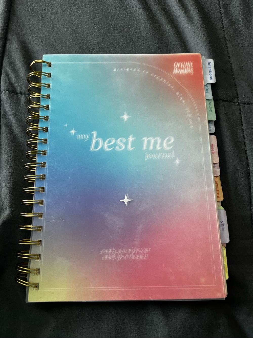 My Best Me Journal - Gradient Pastel Spiral Notebook